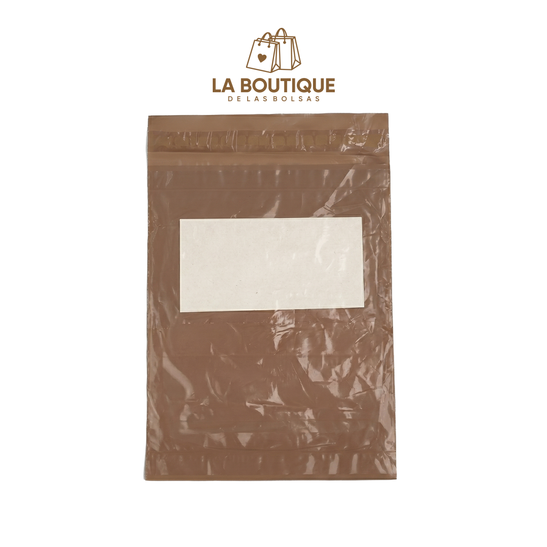 BOLSAS PARA ENVIOS LISAS CON PORTA GUÍA