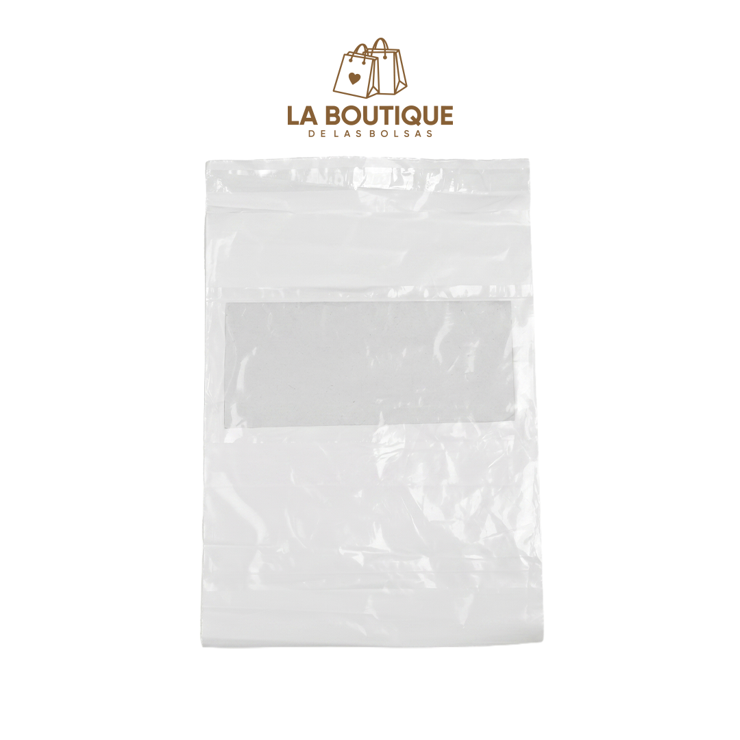 BOLSAS PARA ENVIOS LISAS CON PORTA GUÍA