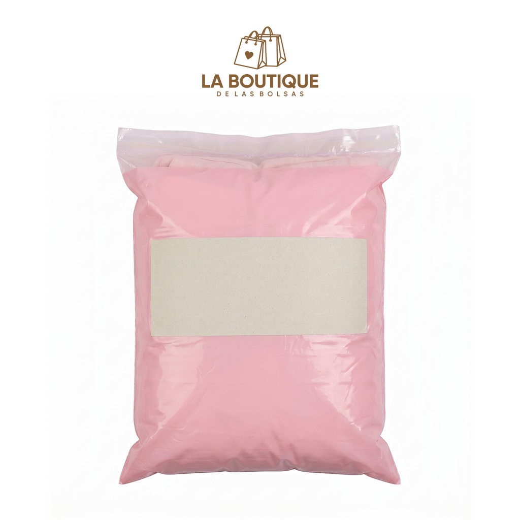 BOLSAS PARA ENVIOS LISAS CON PORTA GUÍA