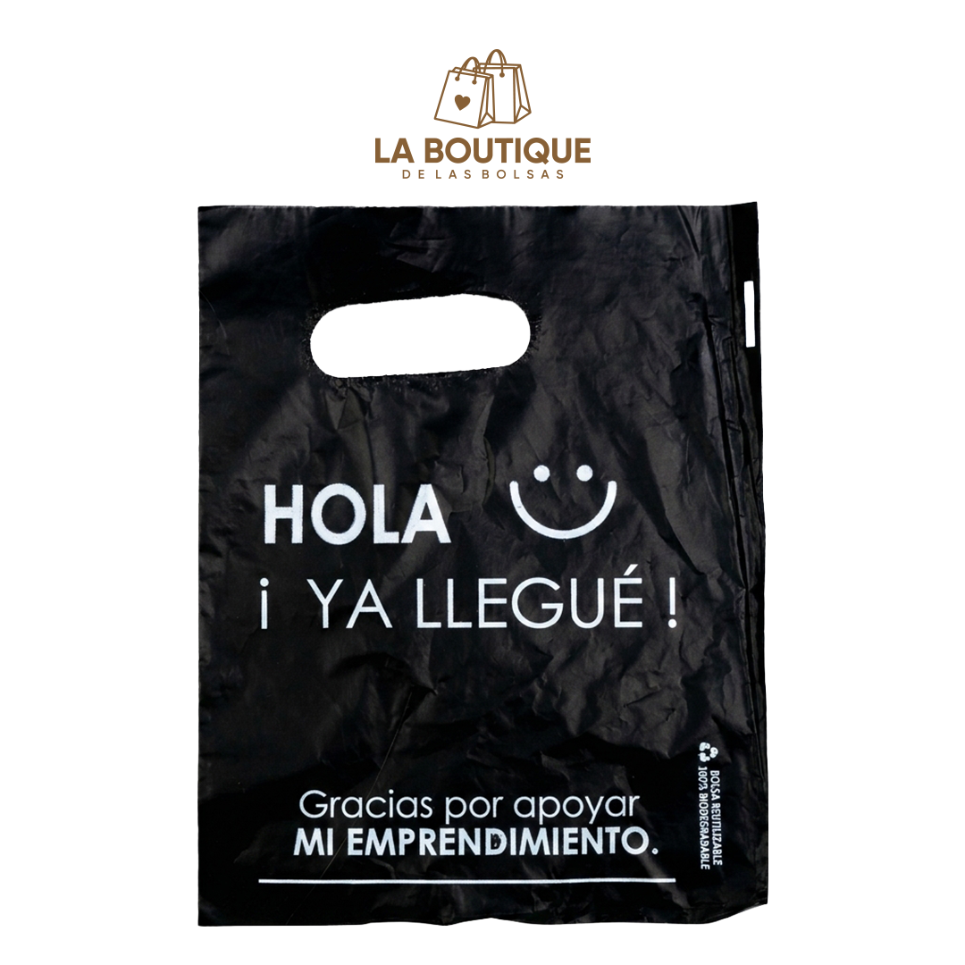 BOLSAS PRE IMPRESAS HOLA ¡YA LLEGUÉ!