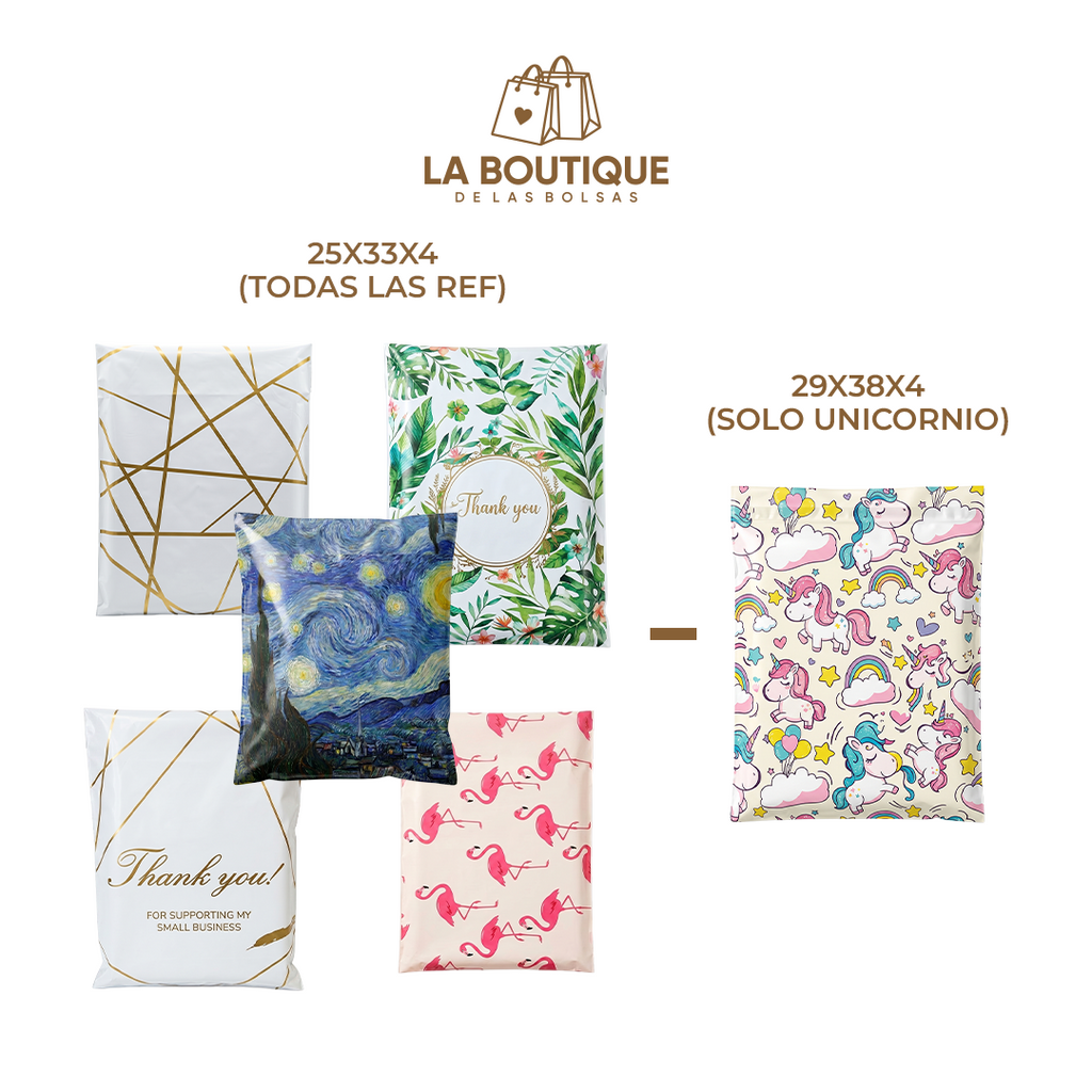 BOLSAS PARA ENVÍOS PRE IMPRESAS