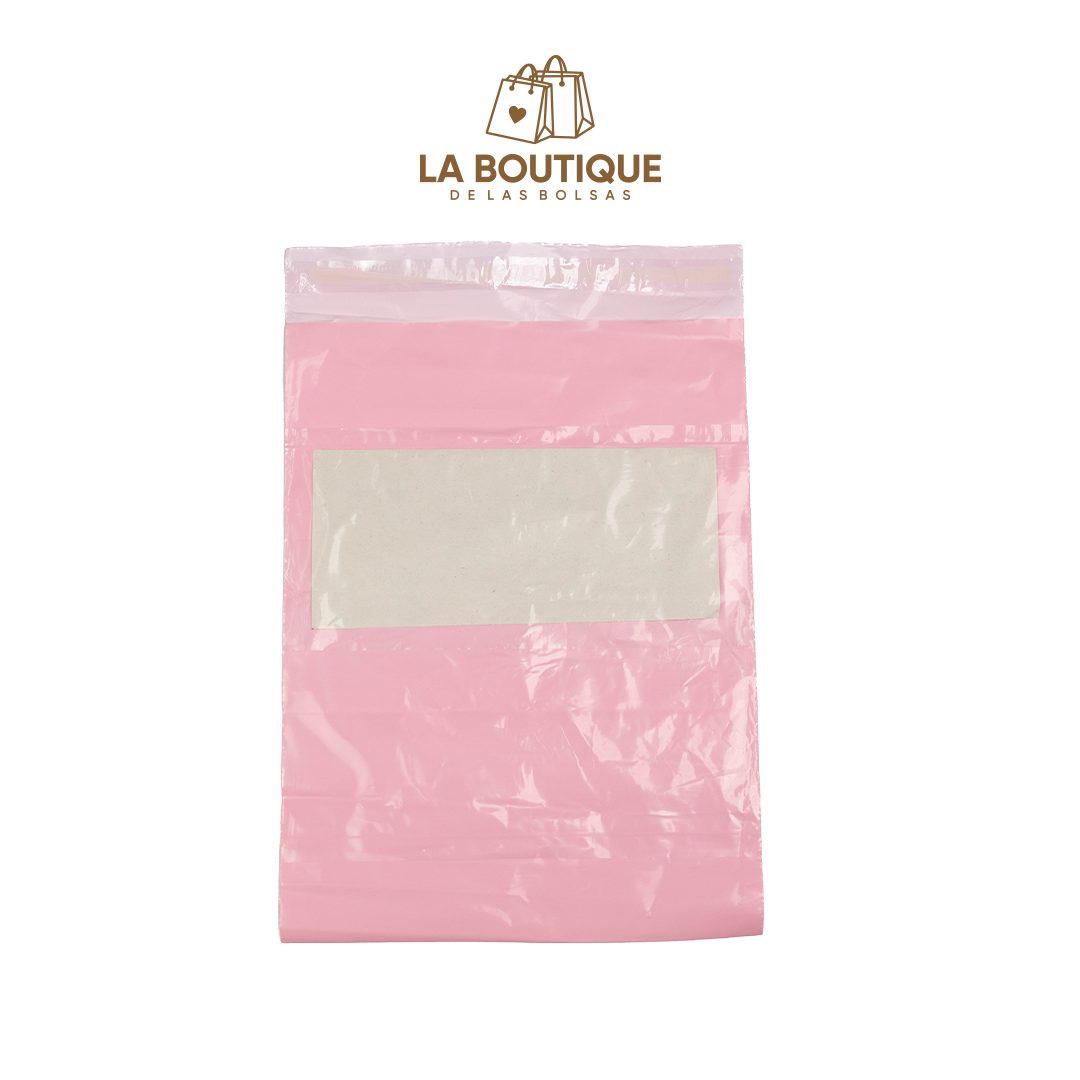 BOLSAS PARA ENVIOS LISAS CON PORTA GUÍA